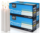 OHR CANDLES front packaging showing 72-count box for reliable supply