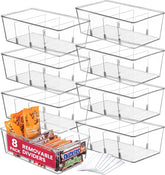 Oizeir clear bin front view showing contents for quick selection