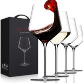 OJA front view of the four glass set showing elegant packaging and readiness to gift