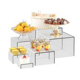 OKBHTS front view of six clear acrylic boxes showing neat stackable set for display