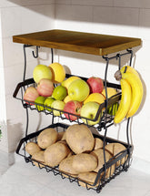OKZEST front view on countertop shows stylish storage and easy reach