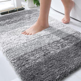 OLANLY front view of 36x24 rug showing plush look and color; adds comfort