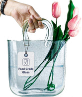 OLEEK handbag vase front view showing graceful shape and centerpiece appeal