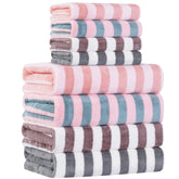 OLESTER front packaging showing all eight towels and colorways for easy selection