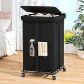 Olldide front view with lid showing neat dust protection benefit