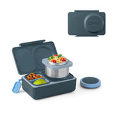 Omie OmieBox UP front view showing compact graphite bento, durable and stylish