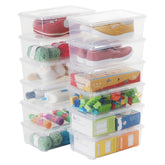 OMNISAFE clear 12-pack front view showing organized storage benefits