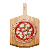 ooni bamboo front paddle showing full face and balance for easy launches