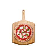ooni bamboo peel front view showing paddle for easy pizza launches