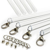 OooWow front view of 4-pack clear acrylic wands showing neat packaging and value