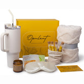 Opulent gift box front view showing curated contents and premium presentation benefit