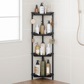 Orimade front view of assembled corner caddy showing organized bottles and quick access