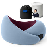 OstrichPillow front view showing full 360° neck support and comfort