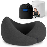 OSTRICH PILLOW front view showing pillow shape and compact design for travel comfort