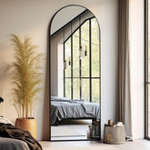Otlsh arched full-length mirror front view showing full body reflection benefit