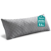 Oubonun full body pillow front view showing full 21x54 support and comfort