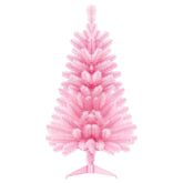 OULONGER pink tabletop tree front view showing full shape and festive appeal