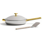 Our Place Titanium Always Pan Pro front view showing sleek cookware and versatile design benefit