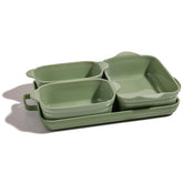 Our Place front view of full bakeware set showing organized pieces and convenience