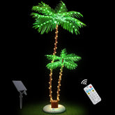 OUSHENG front view of two palm trees showing tropical ambiance and easy outdoor placement