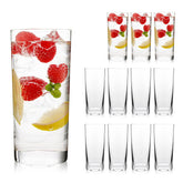 OUWO highball glass front view showing elegant clarity and serving versatility