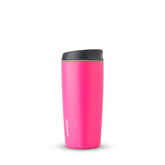 Owala SmoothSip front view in Watermelon Breeze showing full cup and color benefit