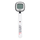 OXO thermometer front view with clear display for fast reading