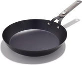 OXO front view of 12-inch skillet showing shape and rim for even searing