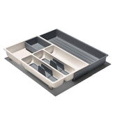 OXO Good Grips exterior top view showing organized utensils and tidy drawer benefit