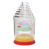 OXO Good Grips front packaging showing seven beakers, quick identification benefit
