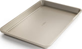 OXO Good Grips front view showing pan shape and secure rolled edges for safer handling