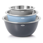 OXO Good Grips front view showing three bowls and easy-access design benefit