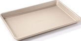 OXO half sheet front view showing full baking surface and finish for even results