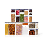 OXO POP front packaging showing set and contents for quick identification and organization