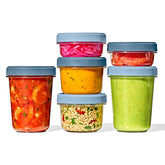 OXO front packaging showing set contents and space-saving benefit