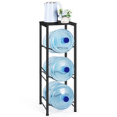 OYEAL front view of assembled water jug stand showing compact storage benefit