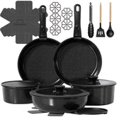 OzawaBear cookware front packaging showing full set and everything included, space-saving benefit