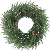 OZFHUA wreath on front door showing festive curb appeal