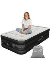 PABCZZ front view of twin air mattress showing elevated profile and neat finish for comfortable sleep