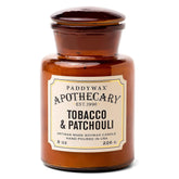 Paddywax front packaging showing apothecary jar and label for decorative appeal