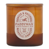 Paddywax Vista front packaging showing warm orange frosted jar and brand