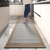 PADOOR brown runner front view showing length and clean edge for kitchen aesthetics
