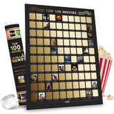 Palettes and Prints poster front view showing full curated movie list and elegant design