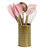 Paris Hilton front view of tool crock and seven utensils, adds glam to counters