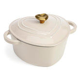 Paris Hilton heart-shaped Dutch oven front view shows elegant serving appeal