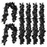 PARTY JOY front view of black maple garland showing full length and mood