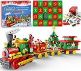 Partylamb front packaging of advent calendar showing festive box and 24 compartments benefit: clear gift presentation