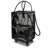 PASMAN front view of rolling grocery bag showing durable fabric and capacity