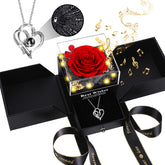 Pasuvsigt front view of heart-shaped gift box showing elegant presentation and longevity benefit