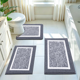 Pauwer front view of dark grey three-piece set showing coordinated styling and comfort